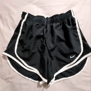 Black and white Nike shorts